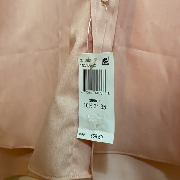 Men’s Button Down Shirt Sunset Color Size L (16 1/2, 34/35 Regular Fit) - Picture 5 of 7